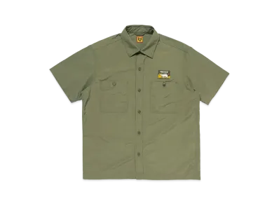 HUMAN MADE Nylon S/S Shirt "Olive Drab"