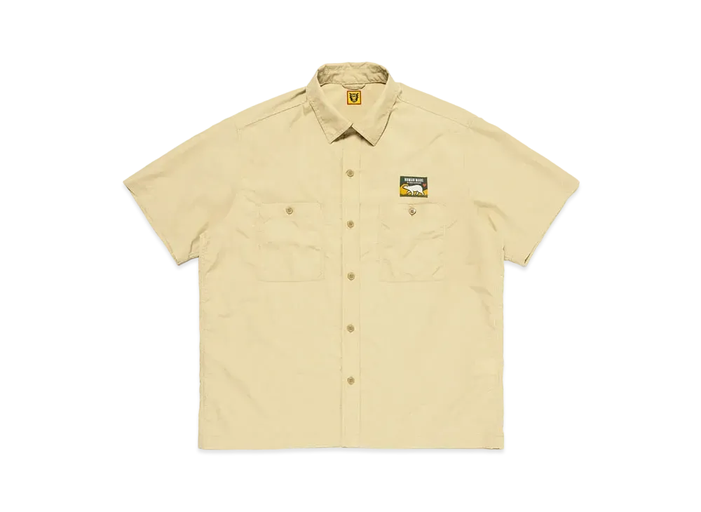 HUMAN MADE Nylon S/S Shirt "Beige"