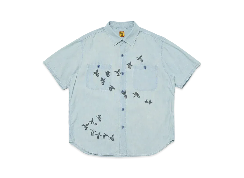 HUMAN MADE Chambray S/S Shirt "Indigo"