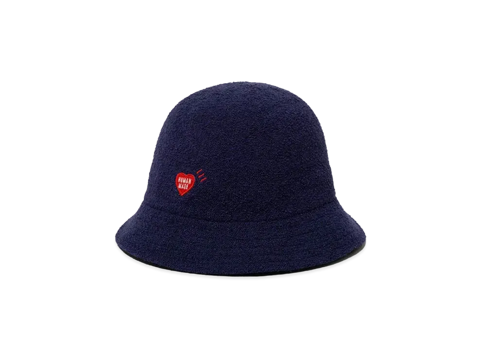 ヒューマンメイド パイル バケット ハット "ネイビー" HM27GD004
