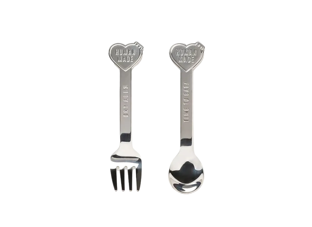 HUMAN MADE Heart Spoon & Fork Set "Silver"