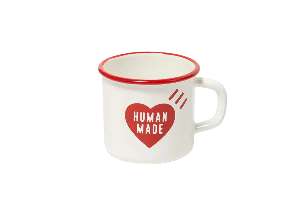 HUMAN MADE Enamel Mug 270ml "Red" HM27GD159
