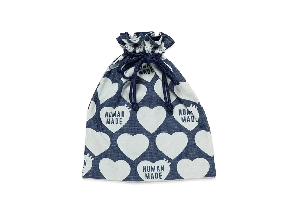 HUMAN MADE Drawstring Bag Large "Indigo"