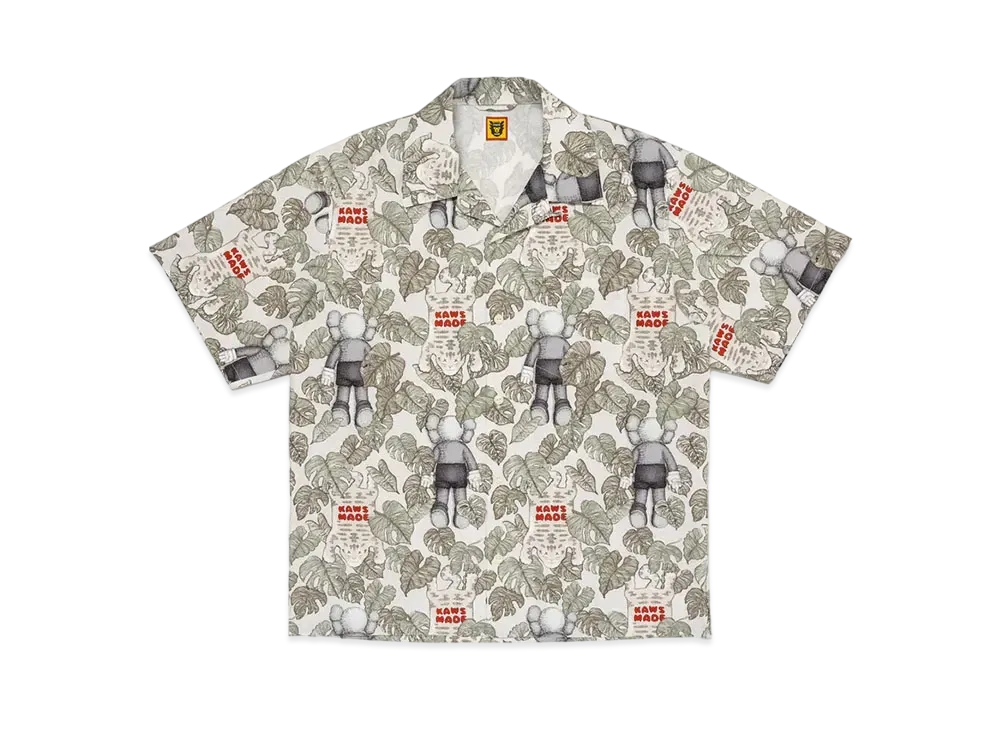 HUMAN MADE x KAWS Kaws Made Aloha Shirt "Gray"