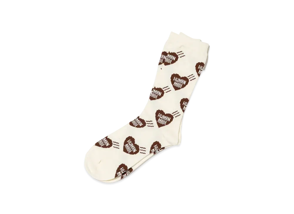 HUMAN MADE Heart Socks "Brown"