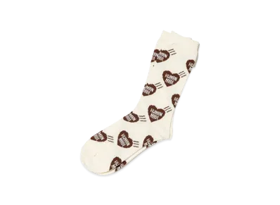 HUMAN MADE Heart Socks "Brown"
