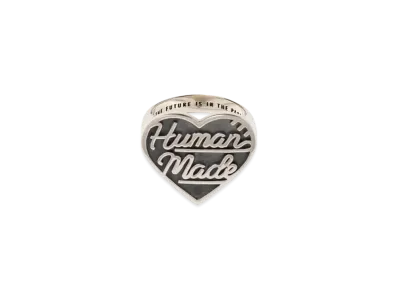 HUMAN MADE Heart Silver Ring "Black"