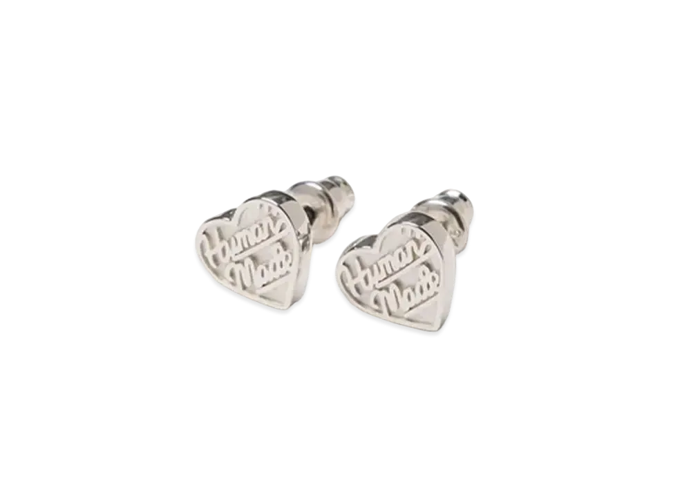 HUMAN MADE Heart Silver Earrings "Silver"