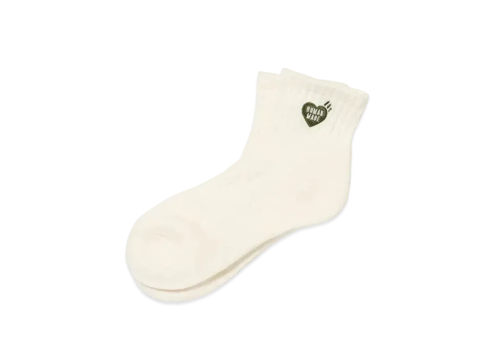 HUMAN MADE Pile Short Socks "White"