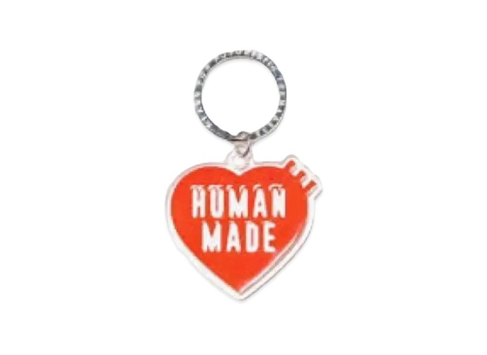 HUMAN MADE Heart Keyring "Orange"