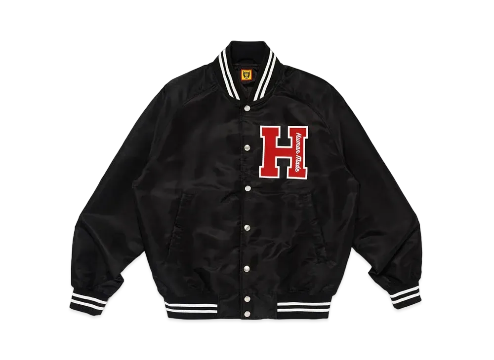 HUMAN MADE Nylon Stadium Jacket "Black"