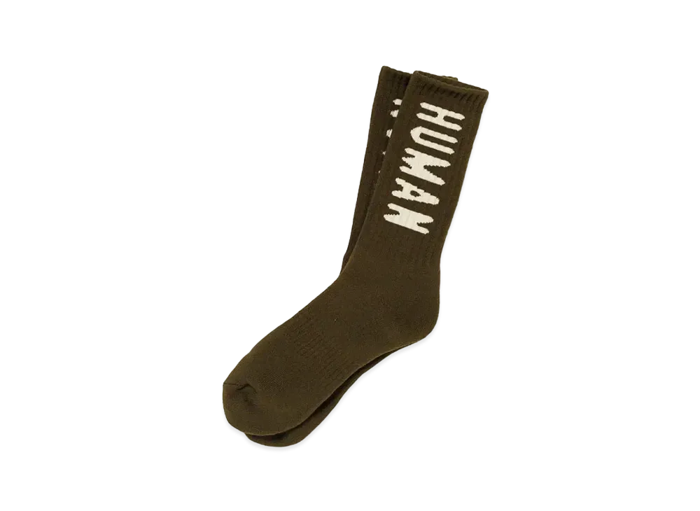 HUMAN MADE HM Logo Socks "Olivedrab"