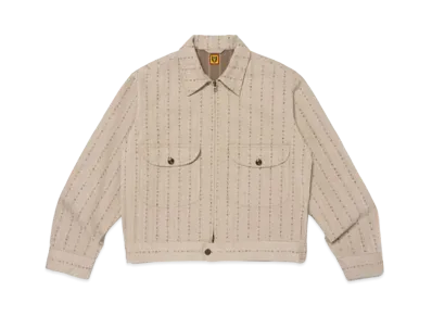HUMAN MADE Herringbone Zip-Up Work Jacket "Beige"