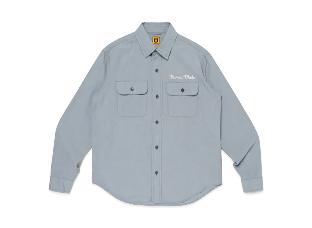HUMAN MADE Salt & Papper Work Shirt "Blue"