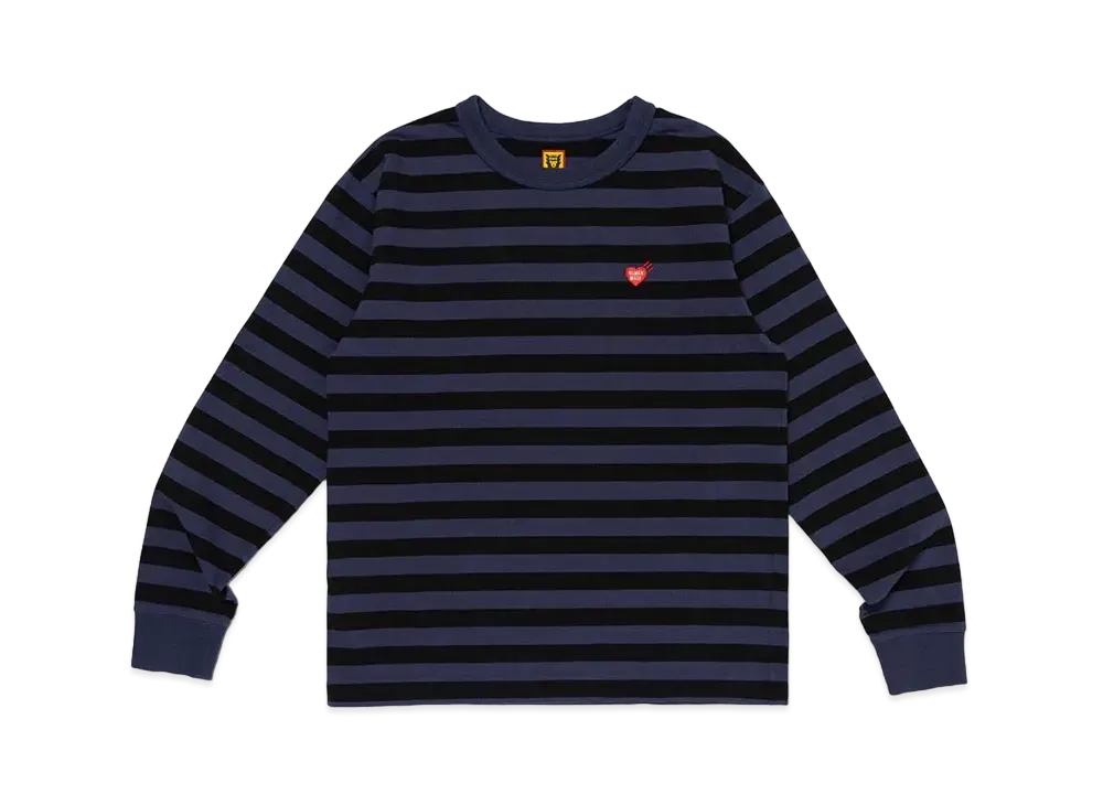 HUMAN MADE Striped L/S T-Shirt "Navy"
