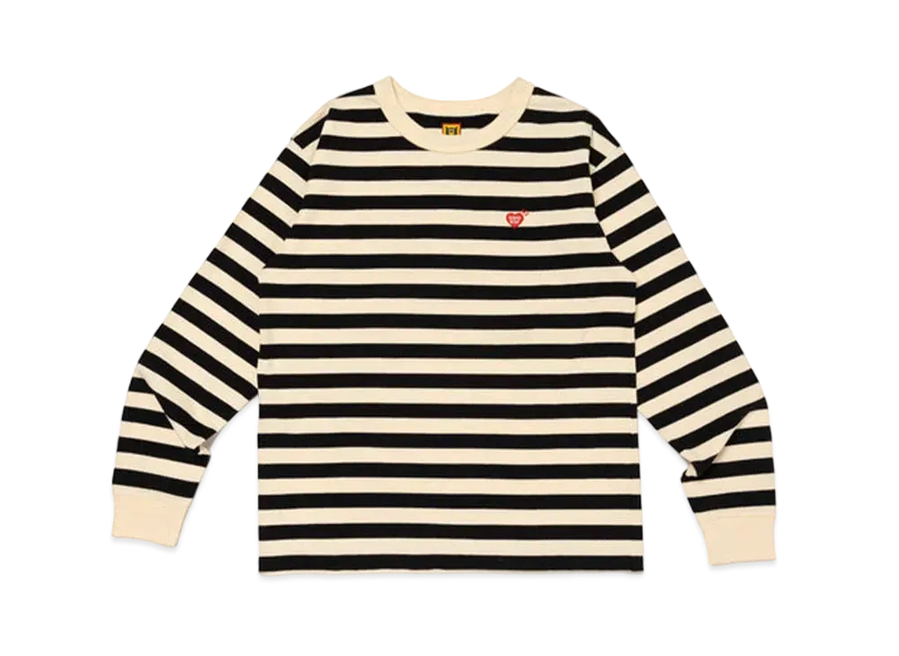 HUMAN MADE Striped L/S T-Shirt "Beige"