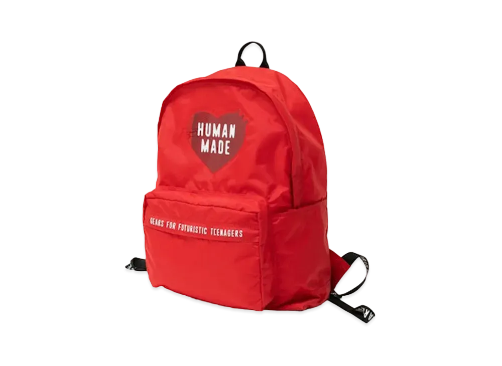 HUMAN MADE Nylon Heart Backpack "Red"