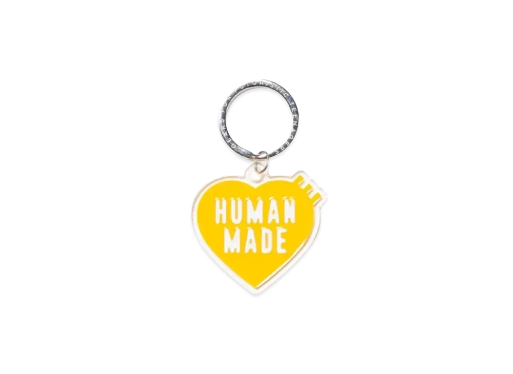 HUMAN MADE 25S/S Heart Keyring "Yellow"