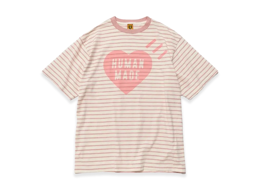 HUMAN MADE Border T-Shirt "Pink"