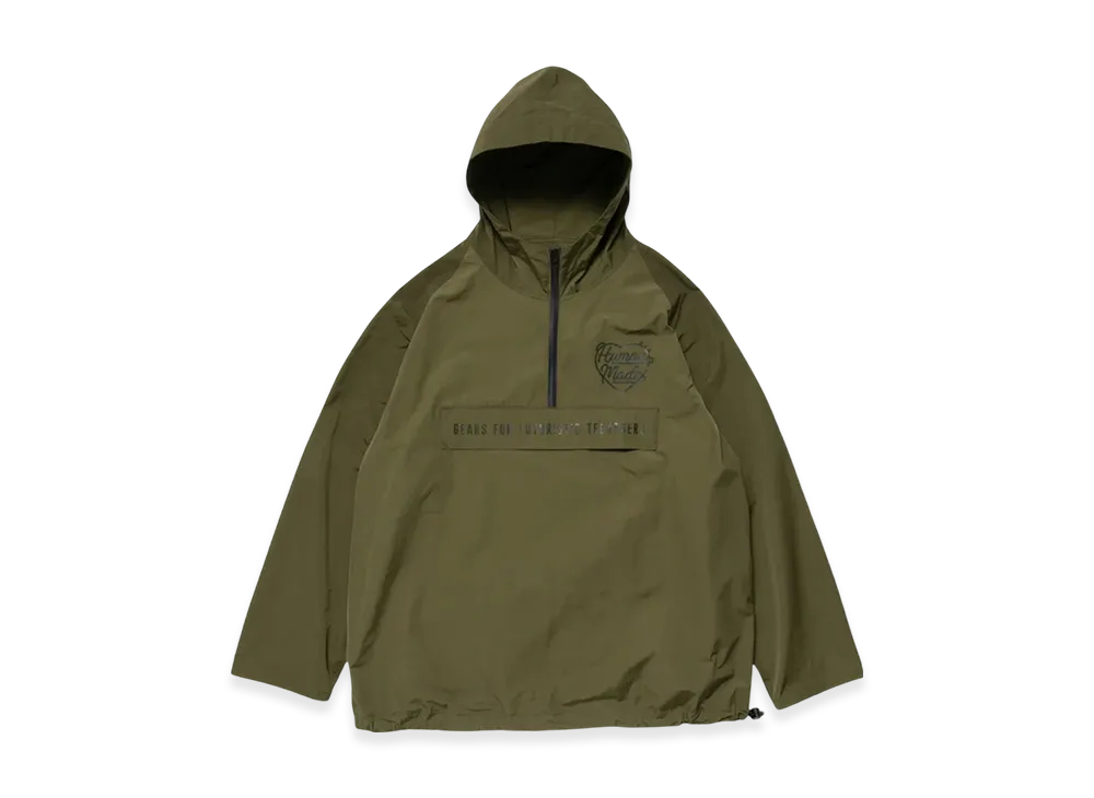 HUMAN MADE Half-Zip Anorak "Olive Drab"