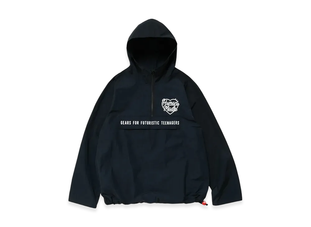 ヒューマンメイド ハーフジップ アノラック "ネイビー"