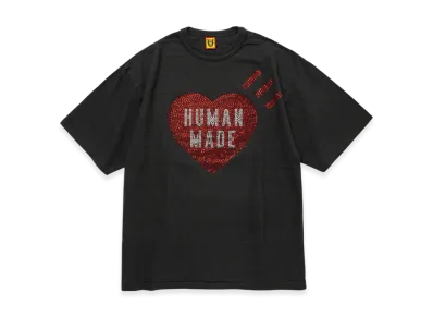 HUMAN MADE Crystal Heart Jewelry T-Shirt #2 Color "Black"