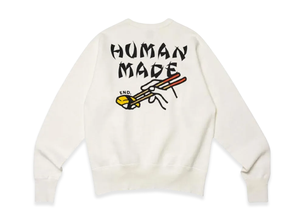 HUMAN MADE x END. Sushi Sweatshirt "White"