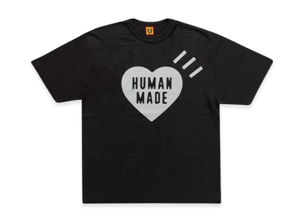 HUMAN MADE Heart T-Shirt Black Gray Sapporo Store Exclusive "Black/Gray"