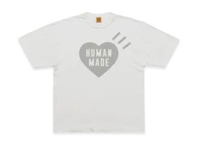 HUMAN MADE Heart T-Shirt White Gray Sapporo Store Exclusive "White/Gray"