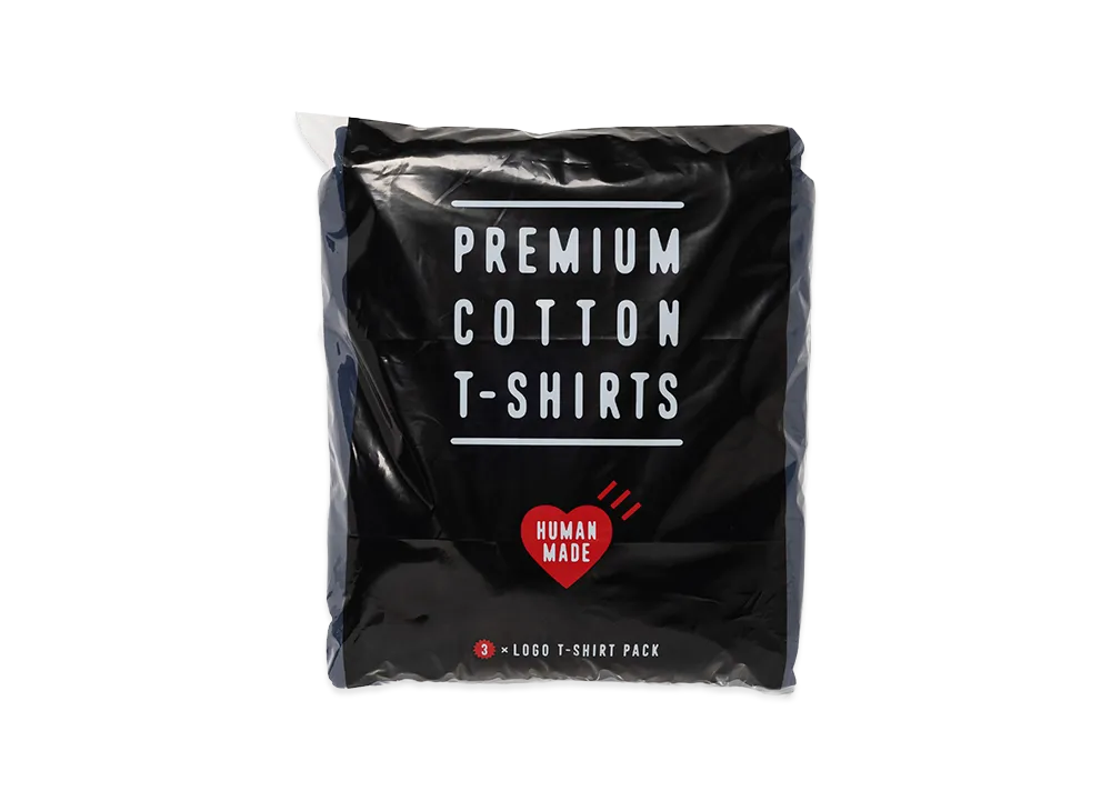 HUMAN MADE 3-Pack T-Shirt Set "Navy"