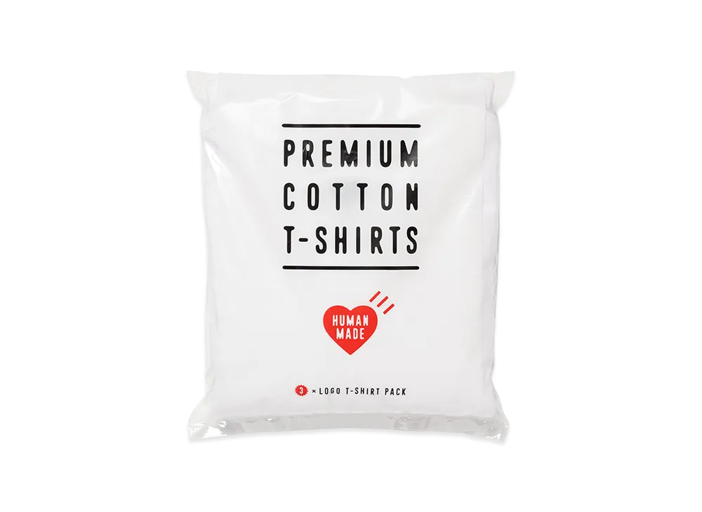 HUMAN MADE 3-Pack T-Shirt Set "White"