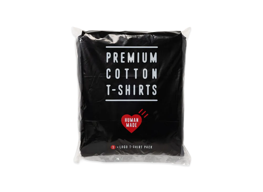 HUMAN MADE 3-Pack T-Shirt Set "Black"