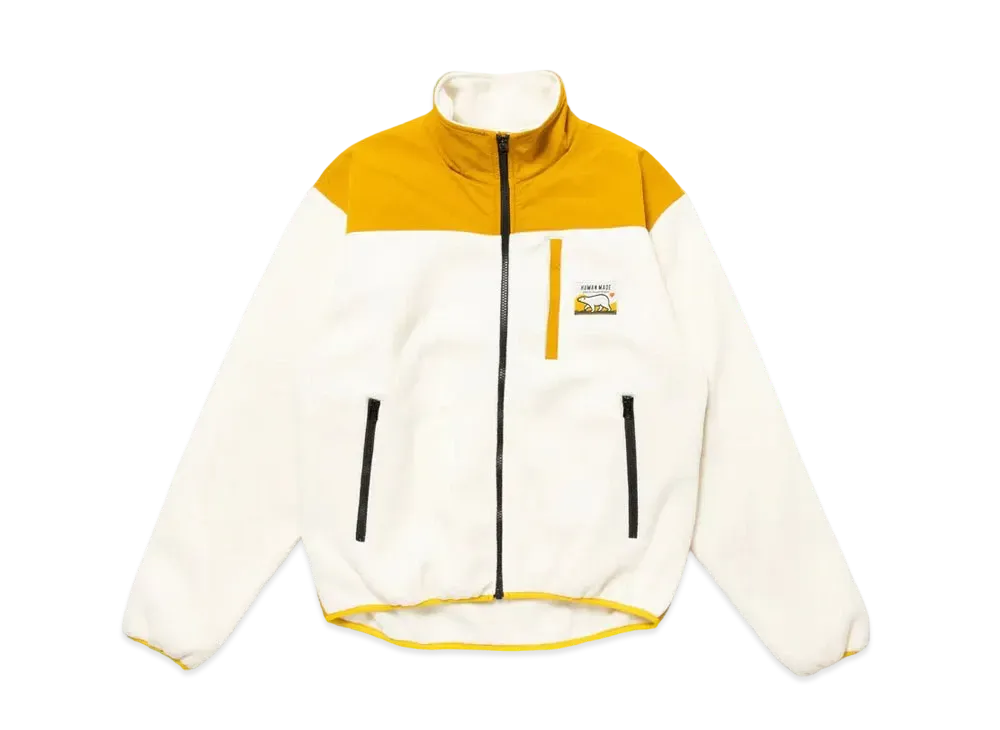 HUMAN MADE FLEECE JACKET "White"