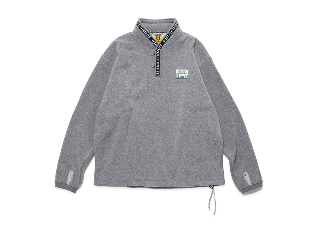 HUMAN MADE FLEECE STAND COLLAR PULLOVER "White"