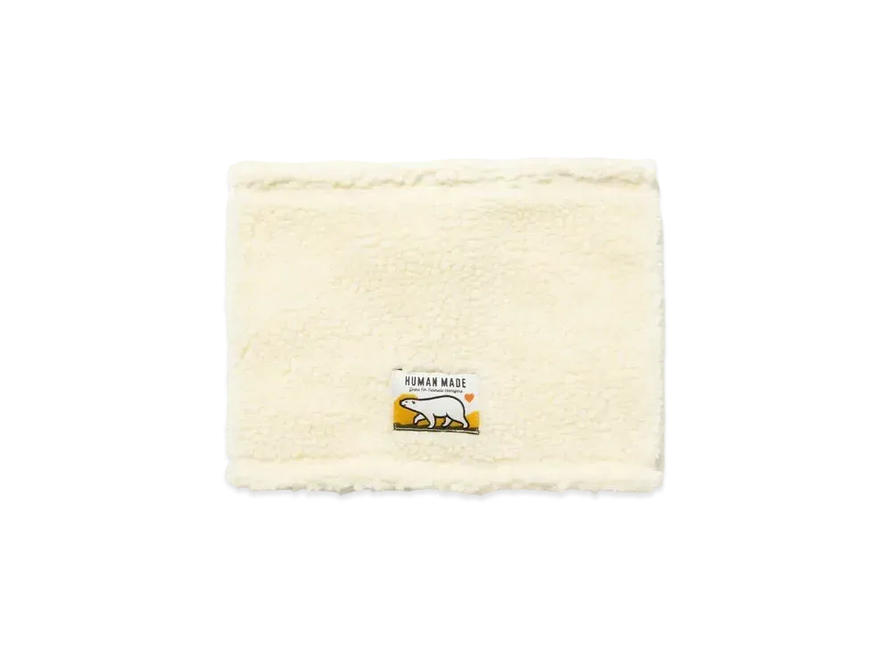 HUMAN MADE BOA FLEECE NECK WARMER "White"