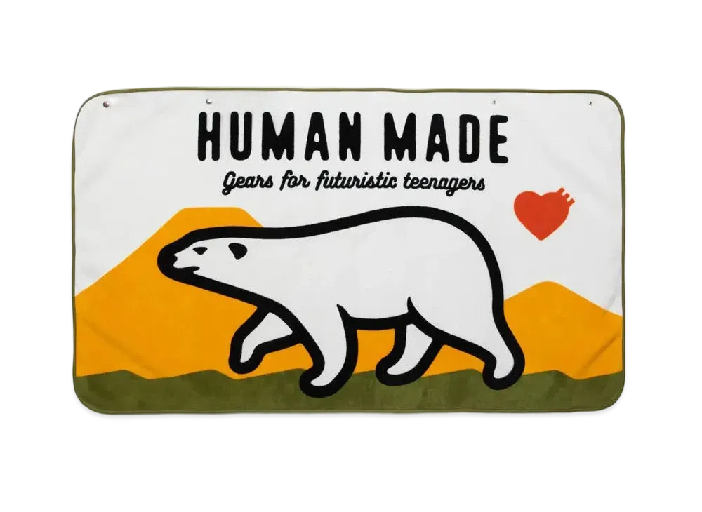 HUMAN MADE FLEECE BLANKET "Olive Drab"