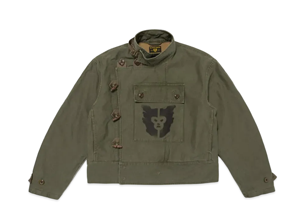 HUMAN MADE Military Motorcycle Jacket "Olive Drab"