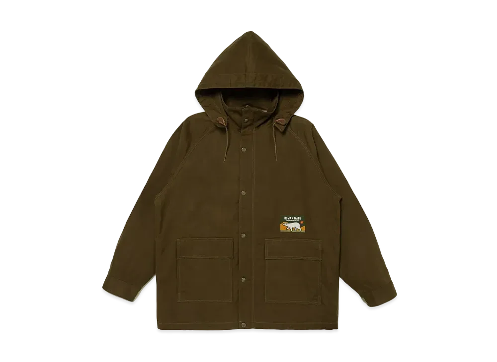 HUMAN MADE Hooded Coat "Olive Drab"