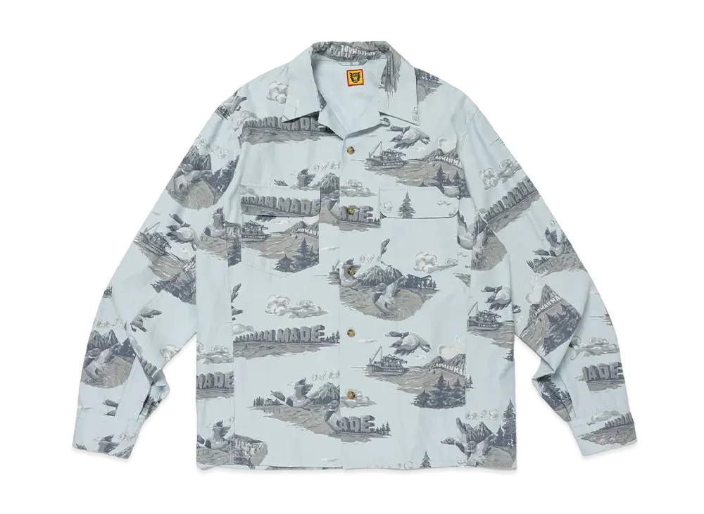 HUMAN MADE Printed Shirt "Blue"