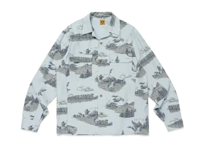 HUMAN MADE Printed Shirt "Blue"