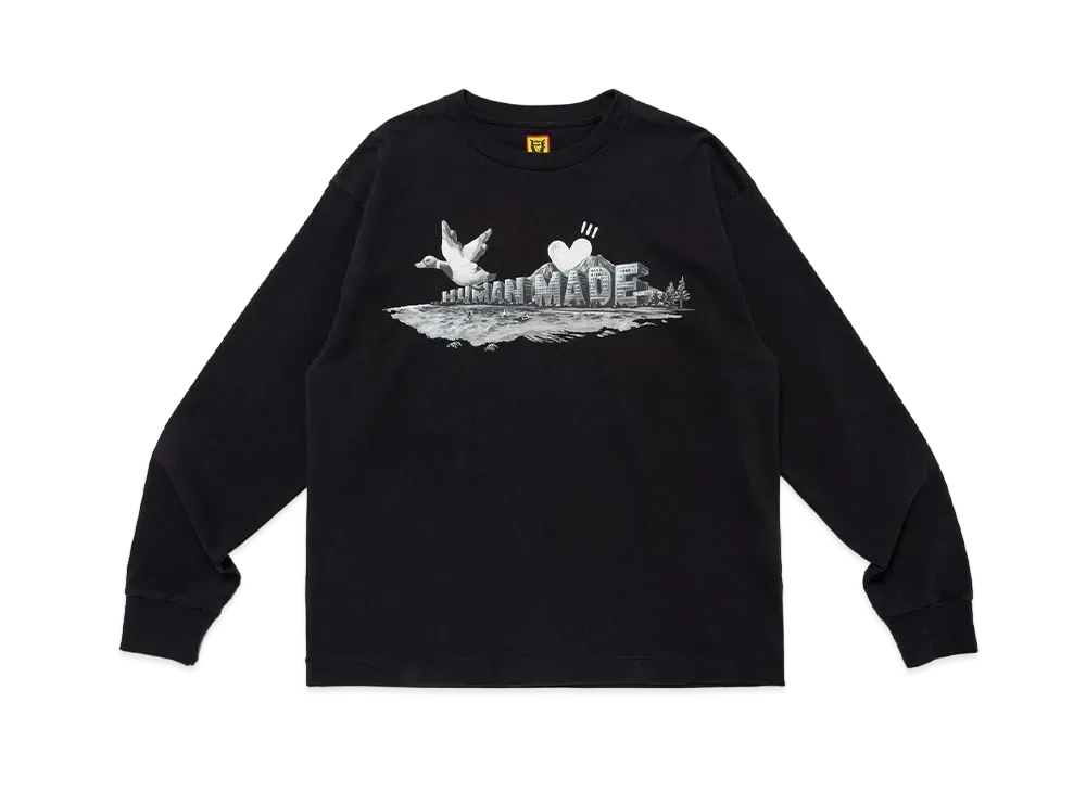 HUMAN MADE Graphic L/S T-Shirt "Black"