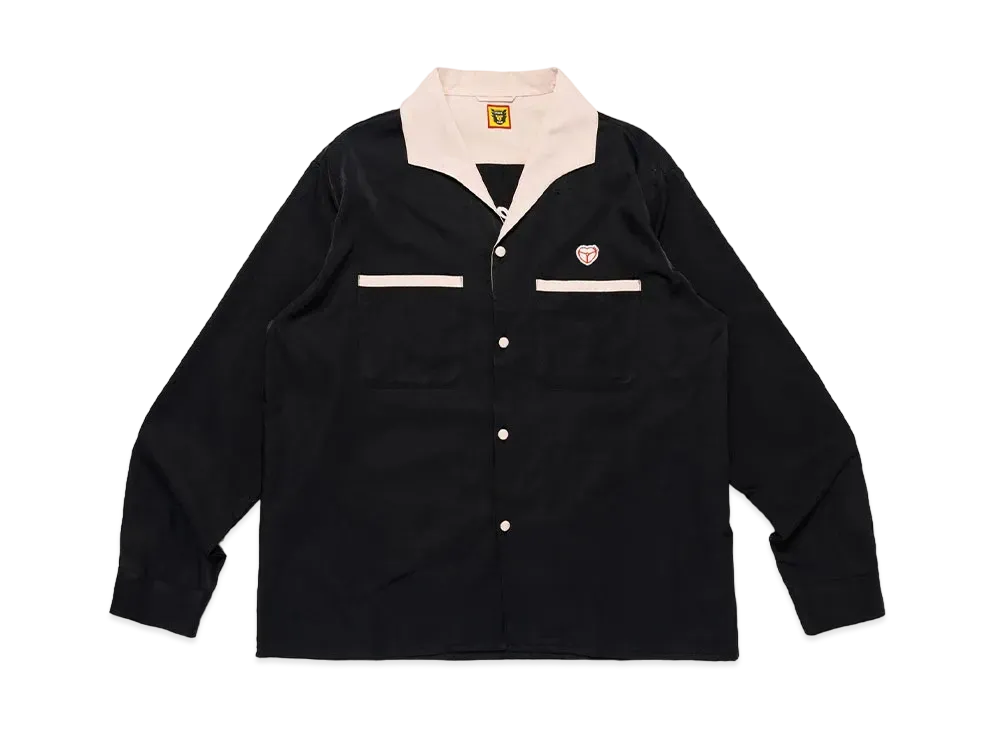 HUMAN MADE Open Collar Shirt #1 "Black"