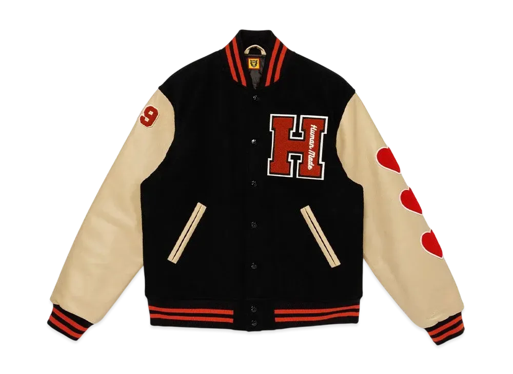HUMAN MADE Varsity Jacket "Black"