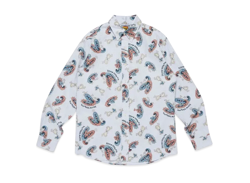 HUMAN MADE Paisley Bd Shirt "Blue"