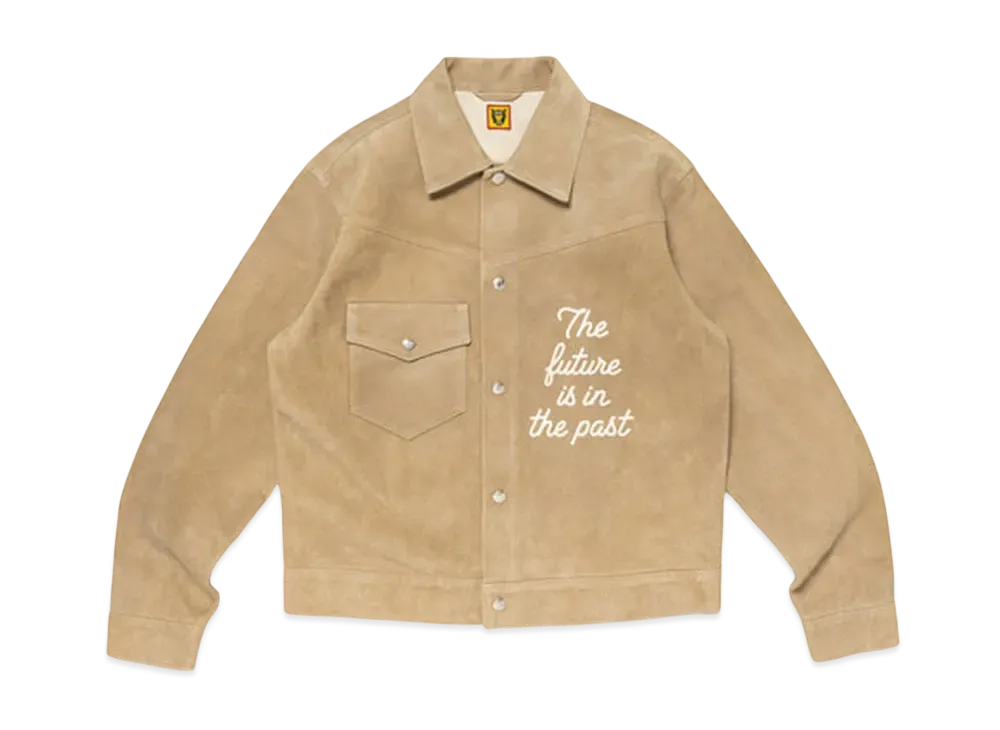 HUMAN MADE Suede Leather Jacket "Beige"