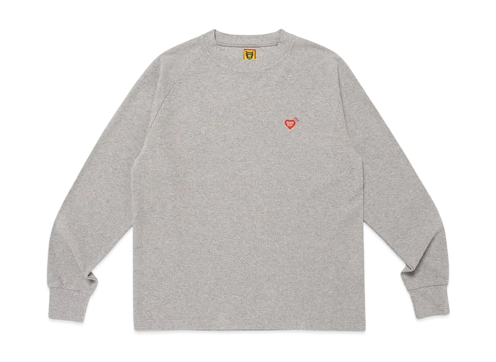 HUMAN MADE Raglan Sleeve L/S T-Shirt "Gray"