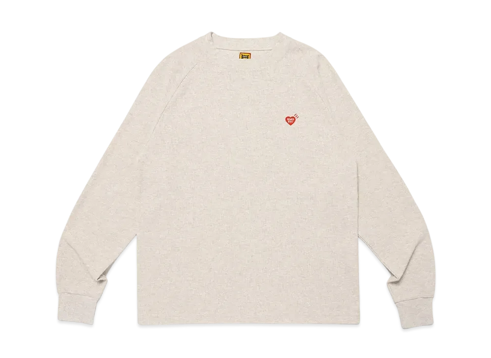 HUMAN MADE Raglan Sleeve L/S T-Shirt "White"