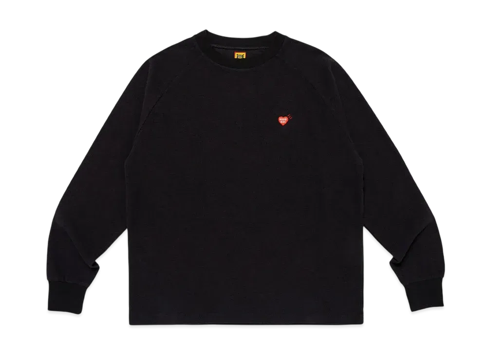 HUMAN MADE Raglan Sleeve L/S T-Shirt "Black"