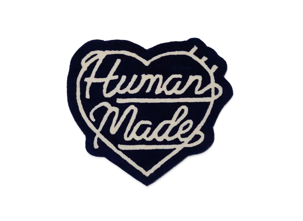 HUMAN MADE Heart Rug Medium "Navy" HM28GD074