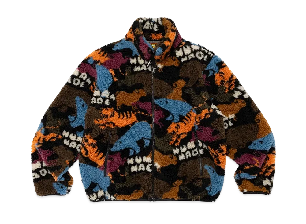 HUMAN MADE Animal Fleece Jacket "Orange"